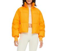 OROLAY Piumino Invernale da Donna Collo Alto Sagoma Oversize a Bolle Piumino Corto Arancia XL