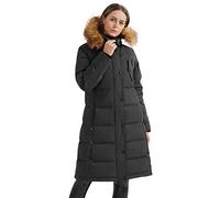 OROLAY Piumino lungo Invernale da Donna Piumino Pirata nero S