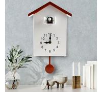 Orologi a cucù con uccello funzionante Orologio da parete moderno a cucù con chimero Orologio a cucù minimalista con pendolo Delicato cucù Casetta per uccelli per arte da parete Casa Soggiorno Cucina