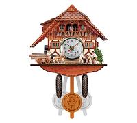 Orologi A cucù in Legno, Orologio Tradizionale di Legno della Foresta Nera, Orologio A Forma di Cuculo Orologio A Pendolo Antico, Orologi da Parete per Uccelli Artigianali