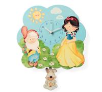 Orologi a Pendolo Moderno da Parete in Legno Muro Design Biancaneve Made Italy