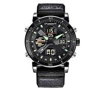 Orologi al quarzo moda LED orologio sportivo casual uomo digitale orologio da polso donna, Nero , misura unica