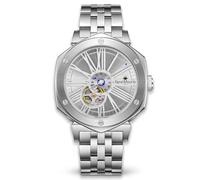 Orologi Automatici da Uomo Mythique le Monde - Orologio Semi-Scheletrato In Acciaio Inossidabile 316L - Cristallo Zaffiro - Orologi Da Polso Impermeabili Fino a 100M Con Bracciale in Acciaio