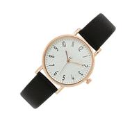Orologi Casual Da Donna | Preciso Retro Impermeabile | Orologio da polso con cinturino in pelle PU | per Compleanno San Signore Ragazze Fidanzata Moglie Scorri Quotidiani Sport Viaggi, Nero