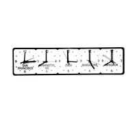 Orologi Con Cinque Fusi Orari E Supporto Da Scrivania - Specchio