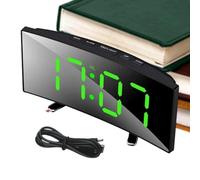 Orologi Da Camera Digitali, Sveglie Digitali Camere Letto Kit, Sveglia Di Proiezione Kit, Schermo Curvo Orologio Dimensioni, Sveglia Ampio Display In Camera Da Letto, Orologio Tavolo A LED, Or