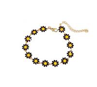 Orologi da corsa per gli uomini gioielli creativi piccolo clavicola catena bracciale donna temperamento dipinto goccia smalto fiore braccialetto Forerunner 55 orologio, Nero , misura unica