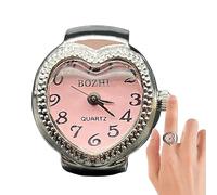 Orologi Da Dito, Anelli Per Orologio Da Donna, Anello Per Orologio Da Dito Da 0,79 Pollici, Orologio Rotondo Al Quarzo Elastico Con Fascia Elastica, Orologi Creativi A Forma Di Cuore, Orologio Da