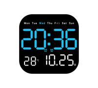 Orologi da Parete Digitali 12/24H Sveglia LED da Parete con B E2L1