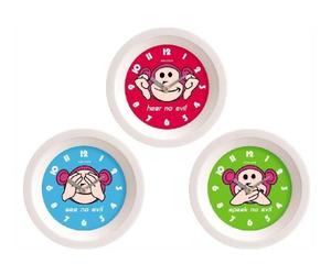 Orologi da parete Le tre scimmiette - Set 3 pezzi