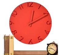 Orologi da parete per la camera da letto, orologio con numeri 3D e texture in cemento da 30 cm, decorazione da parete moderna, per soggiorno, cucina, stile fattoria, ufficio, camera da letto e stanza