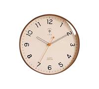 Orologi da parete, Silenzioso, senza ticchettio e semplice orologio da appendere, la decorazione colorata con alimentazione a batteria 14 pollici è adatta for camere letto, scuole, ristoranti(Brown)