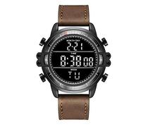 Orologi Da Polso,Cronografo Alla Moda Multifunzione Orologio Da Polso Impermeabile Orologio Sportivo Doppio Movimento Orologio Elettronico, E