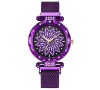 Orologi da polso da donna, al quarzo, da donna, orologio da donna, due tonalità, orologi da donna, Viola, misura unica, Bracciale