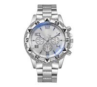 Orologi Da Polso Da Uomo - Classico Analogico Gioielli Lusso,Eleganti e Casual Orologi da Polso Uomo | Per Casual Quotidiano Ufficio Viaggio Festa Eventi Compleanno Vacanza Giorno Del, argento