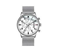 Orologi Da Polso,Le Tendenze Di Business Pilota Orologi Multifunzione Orologio Al Quarzo, Rete Di Acciaio Farina Di Cintura