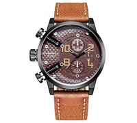 Orologi Da Polso,Marea Sportiva Impermeabile Versione Coreana Dell'Orologio Elettronico, Nastro Caffè Leggero Conchiglia Nera