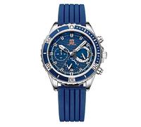 Orologi Da Polso,Orologio Al Quarzo, 3 Occhi, Superficie Dell'Acqua, Blu Cielo