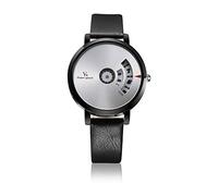 Orologi Da Polso,Orologio Al Quarzo Con Quadrante Rotondo Dal Design Creativo, B