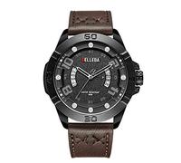 Orologi Da Polso Orologio Al Quarzo Puntatore Calendario Cronometrante Orologio Sportivo Per Il Tempo Libero, Guscio Nero Cerchio Nero Parola Grigia
