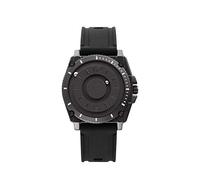 Orologi Da Polso,Orologio Da Polso Senza Puntatore In Acciaio Creativo Orologio Da Uomo Cinturino Sportivo In Gomma Semplice Orologio, Nero