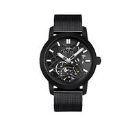 Orologi Da Polso,Orologio Meccanico A Tenuta Stagna Tourbillon Completamente Automatico, Cinturino Nero Con Calotta Nera