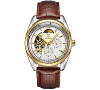 Orologi Da Polso,Orologio Meccanico Automatico Impermeabile A Stella Tourbillon, Oro E Bianco Tra Le Cinture