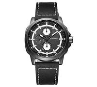 Orologi Da Polso,Orologio Sportivo Da Uomo Multifunzionale Per Lo Sport All'Aria Aperta, Specchio Alla Moda Con Zaffiro, Placca Bianca E Cintura Nera