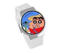 Orologi Da Polso,Orologio Touchscreen LED Crayon Shin-Chan Anime Che Circonda L'Orologio Luminoso Impermeabile Può Essere Personalizzato Per Personalizzare La Leucorrea Conchiglia D'Argento