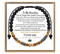 Orologi da polso per bambini ragazzi bracciali con una carta per figlia nipote nipote, regalo di compleanno braccialetto viti, Taglia unica, Natural Stone, Nessuna pietra preziosa