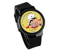 Orologi Da Polso,Touch Screen LED Orologio Crayon Shin-Chan Anime Che Circonda Impermeabile Luminoso Elettronico Mano Personalità Della Moda Nero
