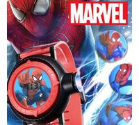 Orologi da proiezione illuminanti con cartoni animati Marvel per adolescenti, orologio digitale con cartone animato di Spider-Man, orologi con cartoni animati di supereroi, regali per adolescenti Uomo