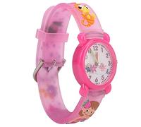 Orologi da ragazza, orologio da bambino con motivo a cartoni animati 3D per bambini(Nuova sirena rosa)