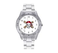 Orologi da uomo con teschio pirata che ride in acciaio inox, analogico, al quarzo, orologi da polso, Stile:, regular, Bracciale