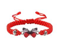 Orologi da uomo da 48 mm per braccialetti a farfalla regolabili per le donne braccialetti con ciondolo a farfalla carino orecchini a cerchio diviso, Misura unica, Fune metallica, Nessuna pietra