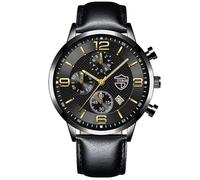 Orologi da uomo di marca di moda di lusso da uomo in pelle orologio da polso al quarzo orologio da polso in pelle sportivo casual maschile