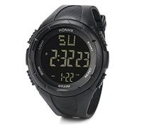 Orologi da uomo digitali militari impermeabili Sport Date Quartz LED Fashion Men's Watch Orologio Bambino(Black, One Size)