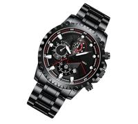 Orologi da uomo in acciaio inossidabile - Orologio analogico a quadrante grande, impermeabile e luminoso, strumento di cronometraggio professionale con lancette luminose, uso quotidiano per la legge