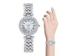 Orologi da uomo in oro di lusso | Orologi casual da polso per le donne, design della cura, strumento di tempo adatto per appuntamenti, casa, ufficio, viaggi, feste, viaggi d'affari, argento, Consulte