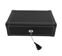 Orologi della Scatola di Stoccaggio Elegante Vetrina Resistente alla Polvere per Orologi e Gioielli, Organizzatore Anti Scratch per l'uso di Viaggi (Black)
