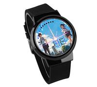 Orologi Digitali Per Bambini,LED Touchscreen Guarda Il Tuo Nome Anime Che Circonda La Moda Della Personalità Della Mano Elettronica Luminosa Impermeabile,B