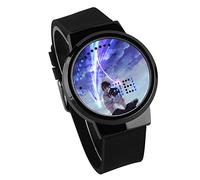 Orologi Digitali Per Bambini,LED Touchscreen Guarda Il Tuo Nome Anime Che Circonda La Moda Della Personalità Della Mano Elettronica Luminosa Impermeabile,A
