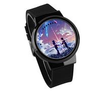 Orologi Digitali Per Bambini,LED Touchscreen Guarda Il Tuo Nome Anime Che Circonda L'Orologio Elettronico Luminoso Impermeabile Per Mappare L'Abitudine,A