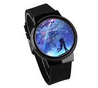 Orologi Digitali Per Bambini,LED Touchscreen Guarda Il Tuo Nome Anime Che Circonda L'Orologio Elettronico Luminoso Impermeabile Per Mappare L'Abitudine,B