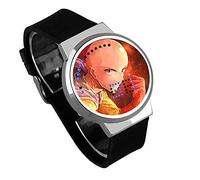 Orologi Digitali Per Bambini,Orologio A LED Touchscreen One Punch-Man Orologio Elettronico Luminoso Impermeabile A Fumetti,B