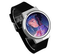 Orologi Digitali Per Bambini,Touch Screen LED Guarda Il Tuo Nome Anime Che Circonda Orologio Elettronico Luminoso Impermeabile Con Cinturino In Silicone,A