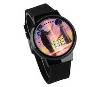 Orologi Digitali Per Bambini,Touch Screen LED Guarda Il Tuo Nome Anime Che Circonda Orologio Elettronico Luminoso Impermeabile Per Mappare Personalizzato,E
