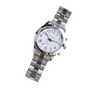 Orologi d'oro per gli uomini per i ciechi e gli anziani possono dire la data, anno, mese, settimana, sveglia, orologio da uomo, nero, B, misura unica