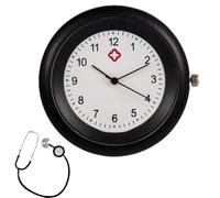 Orologi infermieri - Orologi di attaccamento in stetoscopio con simboli, orologio per orologio stetoscopio accurato con fob con spalla per personale clinico, medico, infermieri, scuola quotidiana