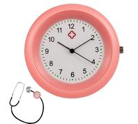 Orologi infermieri - Orologio infermiere -tetoscopio, Orologi di attaccamento stetoscopio con simboli, orologio da tasca impermeabile preciso con trailer di spilla per mettere, rosa, Se référer au